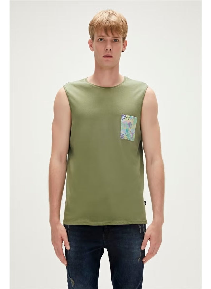 Bad Bear Monstera Tank-Top Pale Green - Image 3
